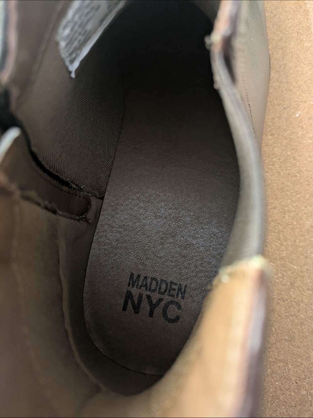 Men's Dark Brown Leather Chukka Zip Boots - Picture 6 of 11